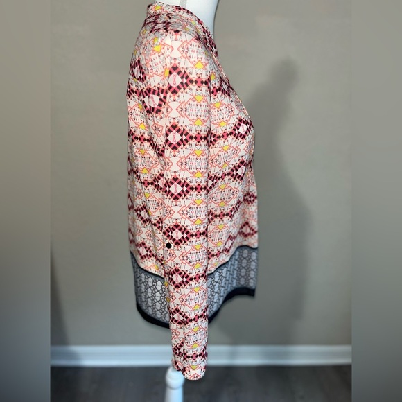 Anthropologie HD in Paris ‘Kaveri’ Pink Printed Blouse - Picture 13 of 14